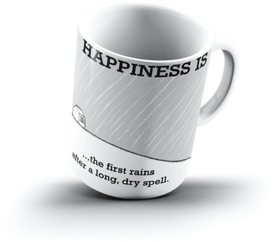 

Ucard Happiness Is1180 Bone China, Ceramic, Porcelain Mug(325 ml)