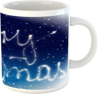

Deeher Gifts Merry Christmas Design10 Ceramic Mug(330 ml), Multicolor