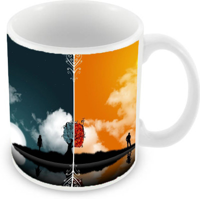 

Sleep Nature's SN-MG-1703 Ceramic Mug(350 ml), Multicolor