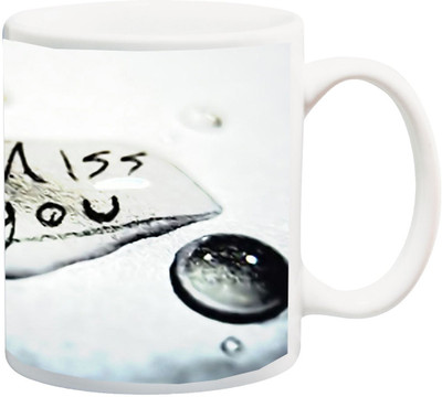 

ME&YOU Gift for Husband/Wife/Boyfriend/Girlfriend/lover;I Miss you 3D Printed Ceramic Mug(325 ml), Multicolor