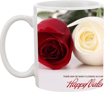 

Ashvah Valentine-119 Ceramic Mug(350 ml), Multicolor