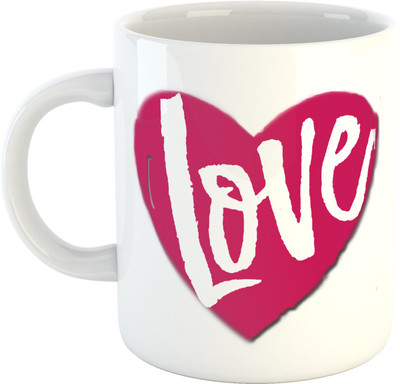 

Deeher Gifts love Ceramic Mug(330 ml), Multicolor
