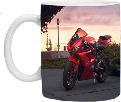 

mahis fashion bike 65 Ceramic Mug(250 ml), Multicolor