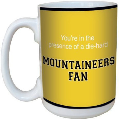 

Tree-Free Greetings Greetings lm44380 Mountaineers College Football Fan Ceramic with Full-Sized Handle, 15-Ounce Ceramic Mug(60 ml), Multicolor