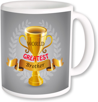 

PhotogiftsIndia world graetest brother Ceramic Mug(325 ml), Multicolor