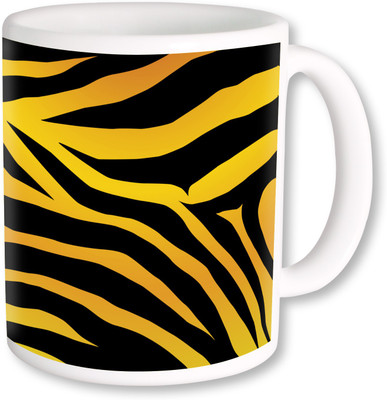 

PhotogiftsIndia tiger pattern 02 Ceramic Mug(350 ml), Multicolor