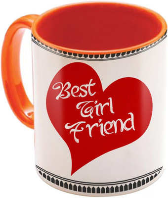 

SKY TRENDS Wonderful & Best Valentine Orange Gift For GirlFriend,Boyfriend,Husband,Wife,Friend Design Cod 034 Ceramic Mug(325 ml)