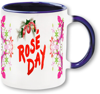 

PhotogiftsIndia Happy Rose Day 01.Jpg Ceramic Mug(325 ml), Multicolor
