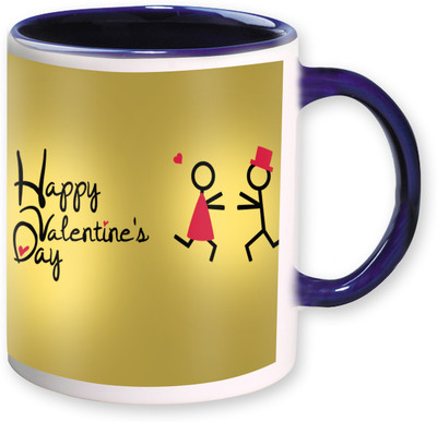 

Heyworlds happy valentine day gifts 0076 Ceramic Mug(325 ml), Multicolor