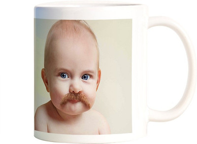 

Rangeele Inkers Cute Funny Baby Ceramic Mug(300 ml), Multicolor