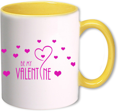 

Heyworlds be my valentine day gifts 04 Ceramic Mug(325 ml), Multicolor