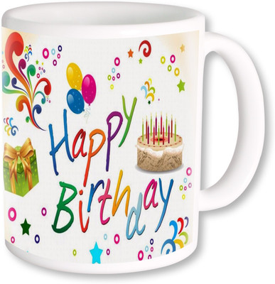 

PhotogiftsIndia Happy Birthday Gifts 11 Ceramic Mug(325 ml), Multicolor