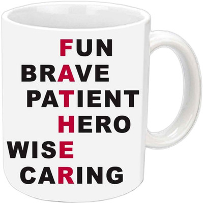 

Raj Laxmi Full Form Of FATHER White Ceramic Mug(350 ml)