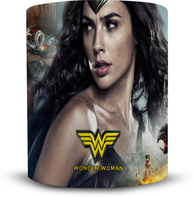 

Ackme Design super hero, wonder woman Ceramic Mug(325 ml), Multicolor