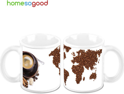 45% OFF on Homesogood Every Continent Loves Coffee (Pack Of 2) Ceramic Mug(325 ml, Pack of 2) 45% OFF on Homesogood Every Continent Loves Coffee (Pack Of 2) Ceramic Mug(325 ml, Pack of 2)