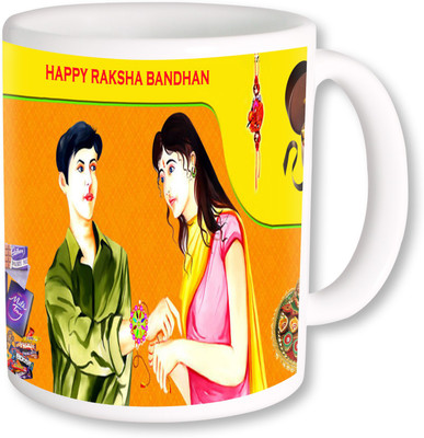 

PhotogiftsIndia Rakshabandhan 054 Coffee Ceramic Mug(350 ml), Multicolor