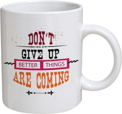 

Disginer Cases Better Things - MyBestow White Plain Coffee Ceramic Ceramic Mug(320 ml), Multicolor