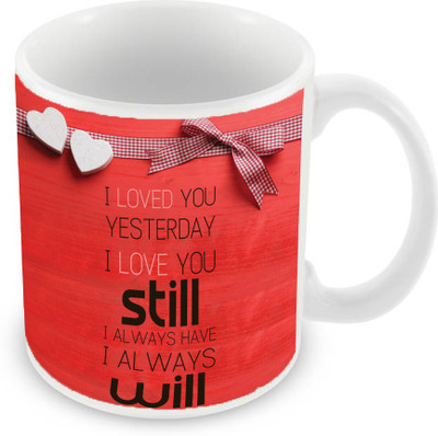 Sleep Nature's SN-MG-2569 Ceramic Mug(350 ml), Red