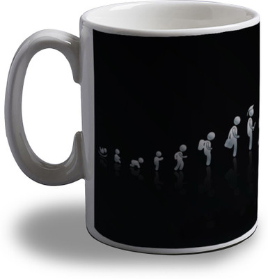 

Artifa Birth To Death Porcelain, Ceramic Mug(350 ml), Multicolor