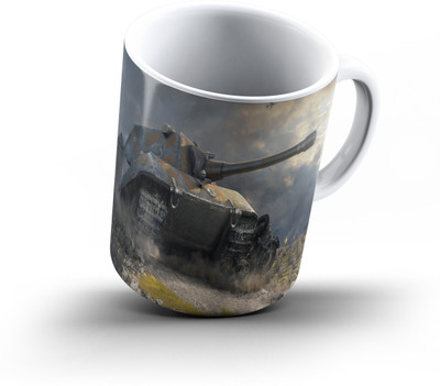 

Ucard World Of Tanks960 Bone China, Ceramic, Porcelain Mug(325 ml), Multicolor