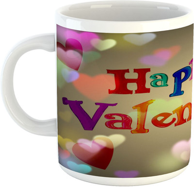 

Deeher Gifts Happy Valantine's Day design15 Ceramic Mug(330 ml), Multicolor