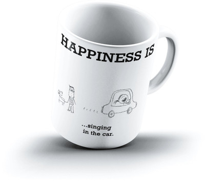 

Ucard Happiness Is1499 Bone China, Ceramic, Porcelain Mug(325 ml)