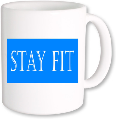 

PhotogiftsIndia Stay Fit Bro Ceramic Mug(325 ml), Multicolor