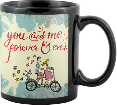 

SKY TRENDS Valentine Gifts For Special Girlfriend,Boyfriend,Wife,Husband,design 113 Ceramic Mug(325 ml), Black