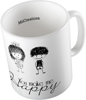 

MiiCreations MUG-W-00010 Ceramic Mug(325 ml), Multicolor