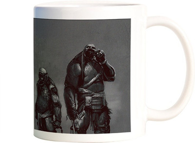 

Rangeele Inkers TMNT painting Ceramic Mug(300 ml), Multicolor