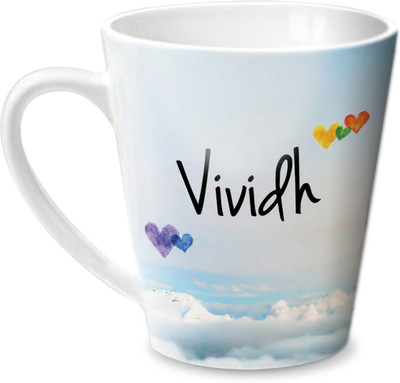 

Hot Muggs Simply Love You Vividh Conical Ceramic Mug(350 ml)