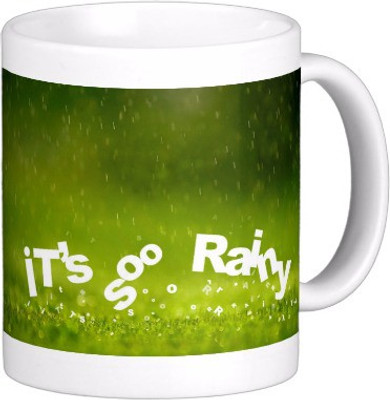 

Exoctic Silver Monsoon Rain : Quotes X001 Ceramic Mug(300 ml), Multicolor