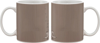 

Artifa Two Birds In Love Porcelain, Ceramic Mug(350 ml), Multicolor