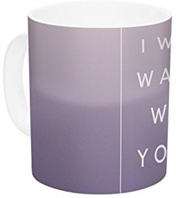 

Kess InHouse InHouse Galaxy Eyes Wake Up Ceramic Coffee, 11 oz, Multicolor Ceramic Mug(60 ml)