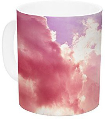 

Kess InHouse InHouse Iris Lehnhardt Seize The Day Pink Purple Ceramic Coffee, 11 oz, Multicolor Ceramic Mug(60 ml)