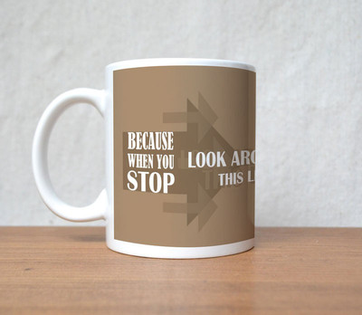 60% OFF on StyBuzz Look Around Life Is Preety Porcelain Coffee Mug(300 ml) 60% OFF on StyBuzz Look Around Life Is Preety Porcelain Coffee Mug(300 ml)