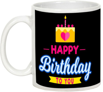

AllUPrints Enjoy Responsibly On Your Birthday Ceramic Mug(325 ml), White