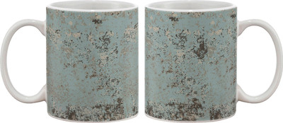 

Artifa Blue Grunge Texture Porcelain, Ceramic Mug(350 ml), Multicolor