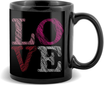 

SKY TRENDS Love Single Soul In Two Bodies Black Coffee Valetine's Ceramic Mug(320 ml)