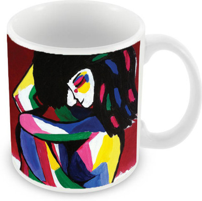 

Sleep Nature's SN-MG-2377 Ceramic Mug(350 ml), Multicolor