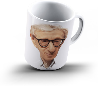 

Ucard Woody Allen Caricature829 Bone China, Ceramic, Porcelain Mug(325 ml), Multicolor