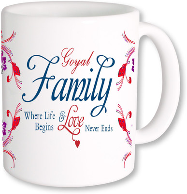 

PhotogiftsIndia Goyal Family Ceramic Mug(325 ml), Multicolor