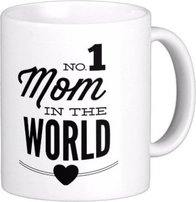 

ME&YOU Gift for Mom/Mummy/Maa-No1 Mum in the World printed Ceramic Mug(325 ml), Multicolor