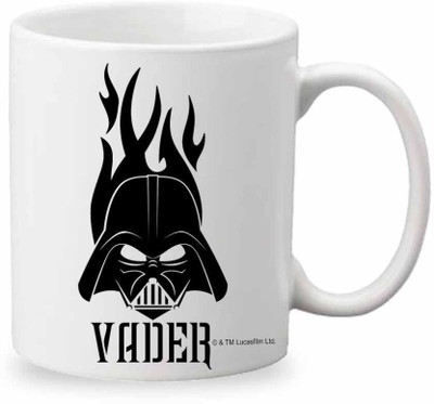 

ORKA Darth Vader Digital Printed Ceramic Mug(350 ml), Multicolor