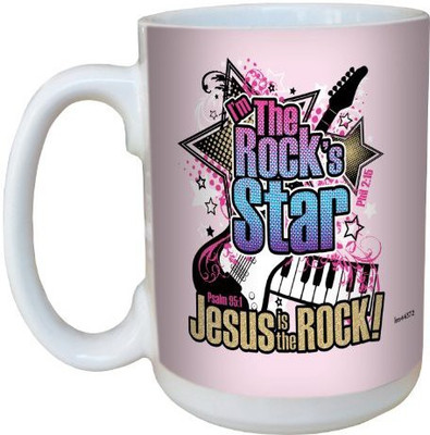

Tree-Free Greetings Greetings lm44372 Rock's Star: Psalm 95:1 Ceramic with Full-Sized Handle, 15-Ounce Ceramic Mug(60 ml), Multicolor