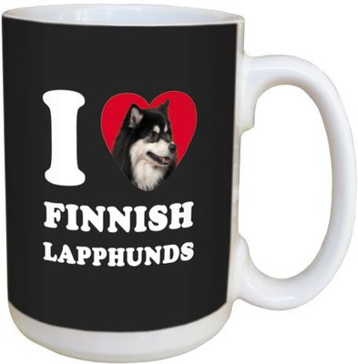 

Tree Free Free Greetings LM45051 I Heart Finnish Lapphunds Ceramic with Full-Sized Handle, 15-Ounce Ceramic Mug(60 ml), Multicolor