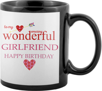 

SKY TRENDS World's Best Gifts For Valentine Girlfriend Boyfriend Friend Husband Wife Anniversary & Birthday Design Code 005 Ceramic Mug(325 ml), Black