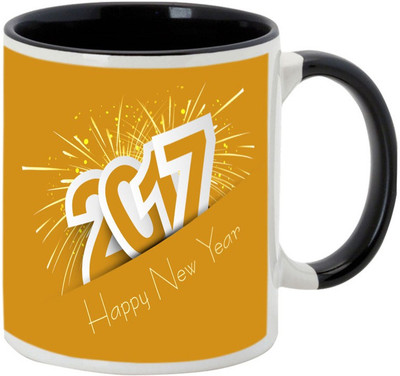 

AllUPrints Have A Glorious New Year Black Ceramic Mug(325 ml)