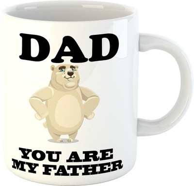 

Deeher Gifts Dad You Are My Father Ceramic Mug(350 ml), Multicolor