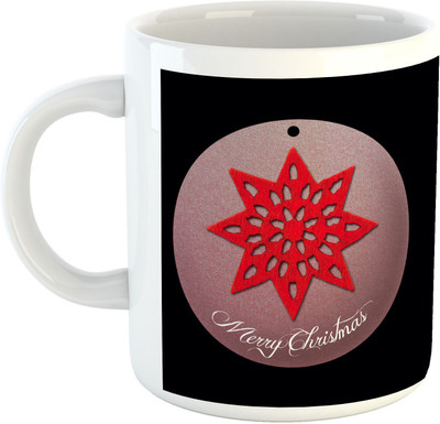 

Deeher Gifts Merry Christmas Design26 Ceramic Mug(330 ml), Multicolor